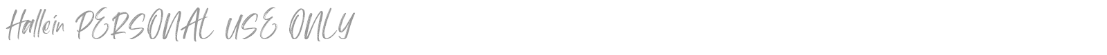 Hallein font preview